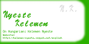 nyeste kelemen business card